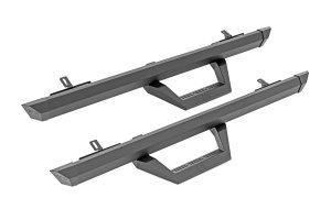 Ford Bronco Adjustable Aluminum Step - Rough Country - SRX2 - Black - '21-'25